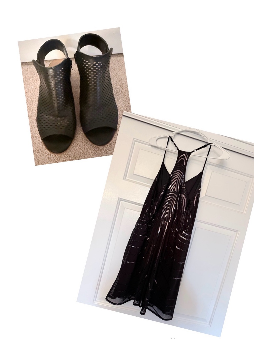 Mini Sequined Dress and Shoes!